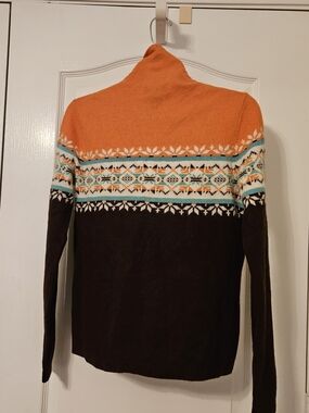 Jones New York Signature Orange Petite Sweater
